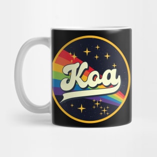 Koa // Rainbow In Space Vintage Style Mug